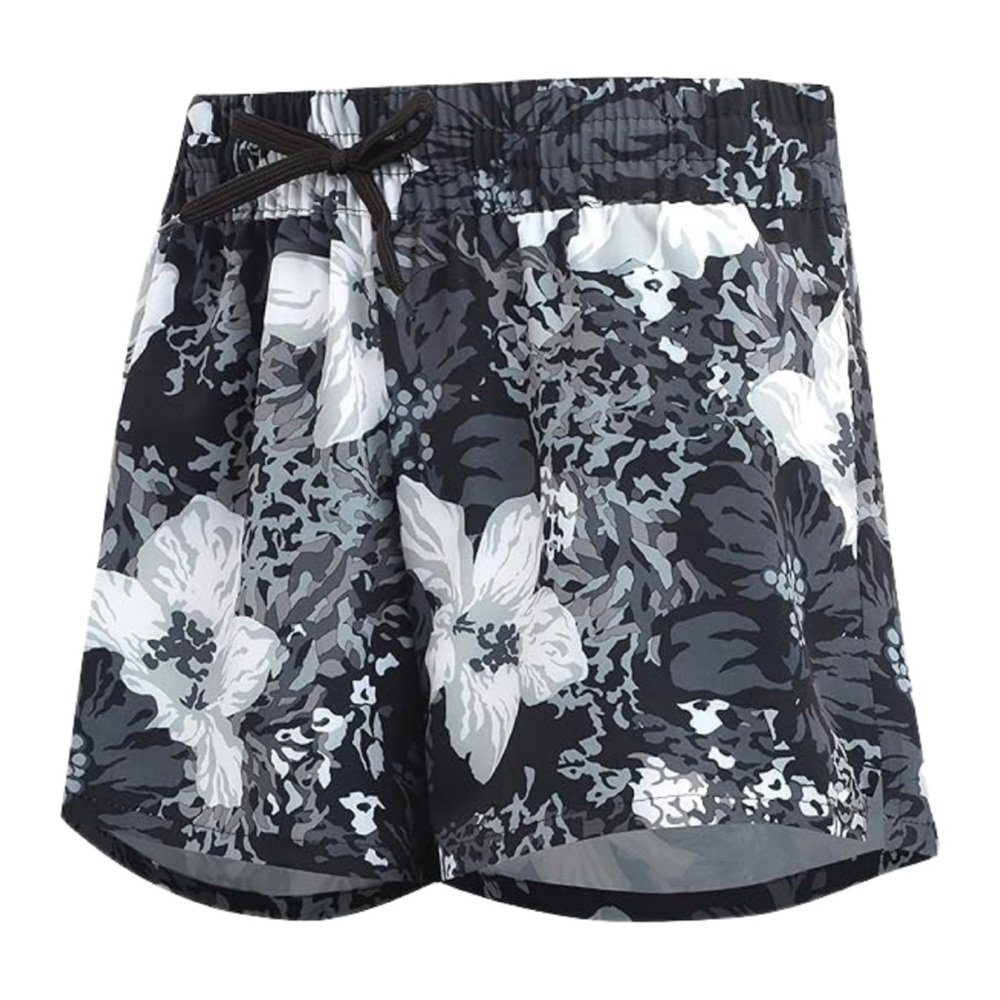 Kanu Surf Women's Black & White Floral Drawstring Shorts